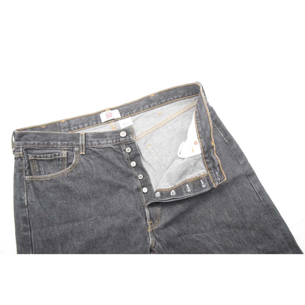 Levi's 501 XX Straight Leg Button Fly Black Denim Jeans Mens Size 40 x 32***